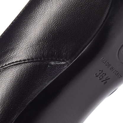 Chanel Lambskin Camellia Slingback Sandals 36.5 Black 12 of 13