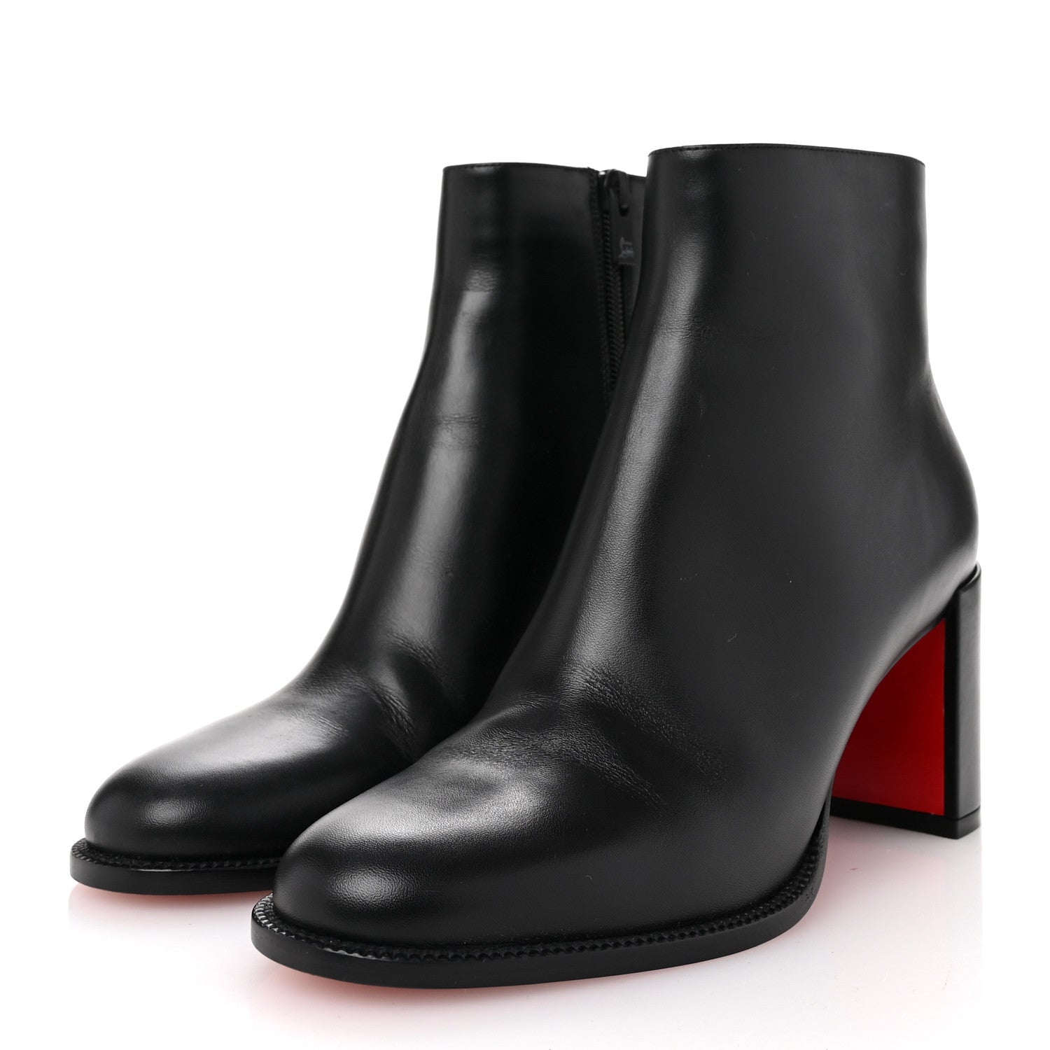 Christian Louboutin Calfskin Adoxa 70 Ankle Boots 38 Black 4 of 10