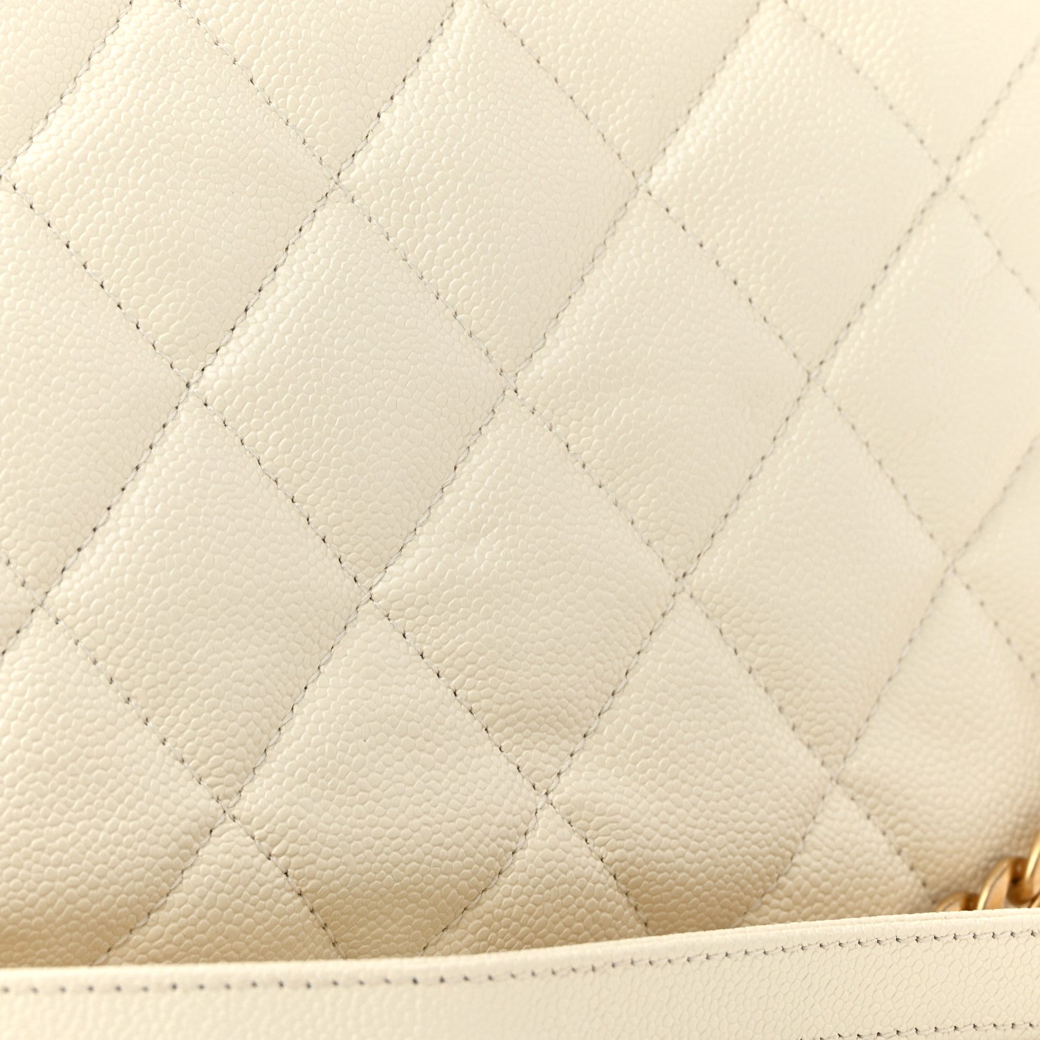 Chanel Shiny Caviar Quilted Large Chain Melody Flap White 12 of 13