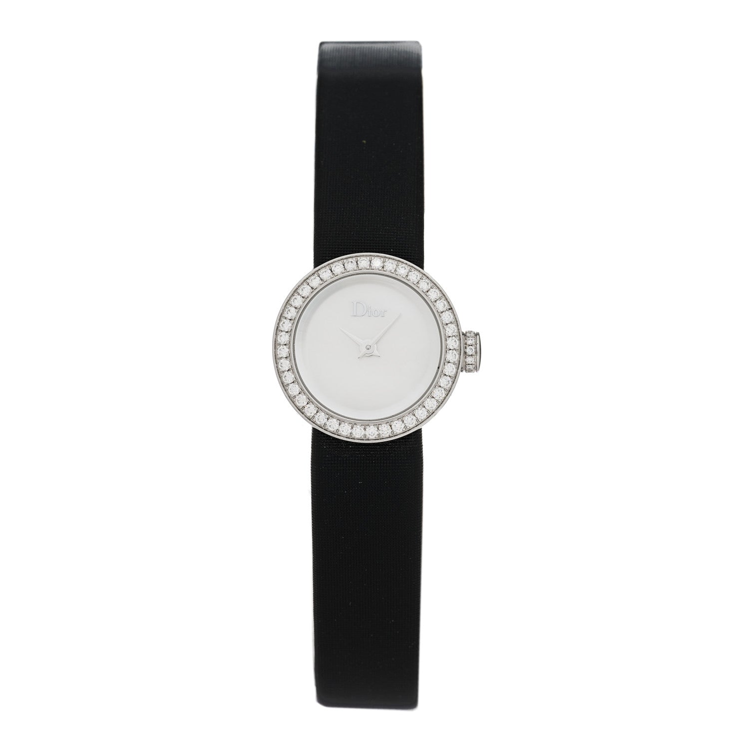 Christian Dior Stainless Steel Satin Diamond Bezel Mother of Pearl 19mm La D De Dior Quartz Watch 1 of 4
