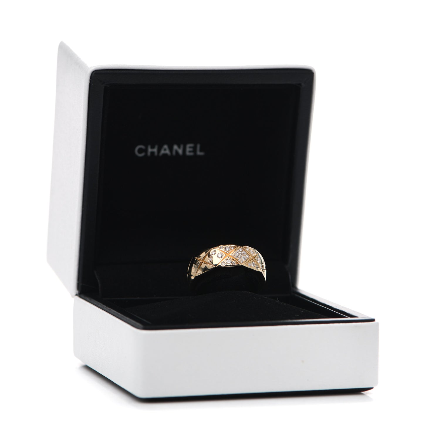 18K Yellow Gold Diamond Small Coco Crush Ring 51 5.75