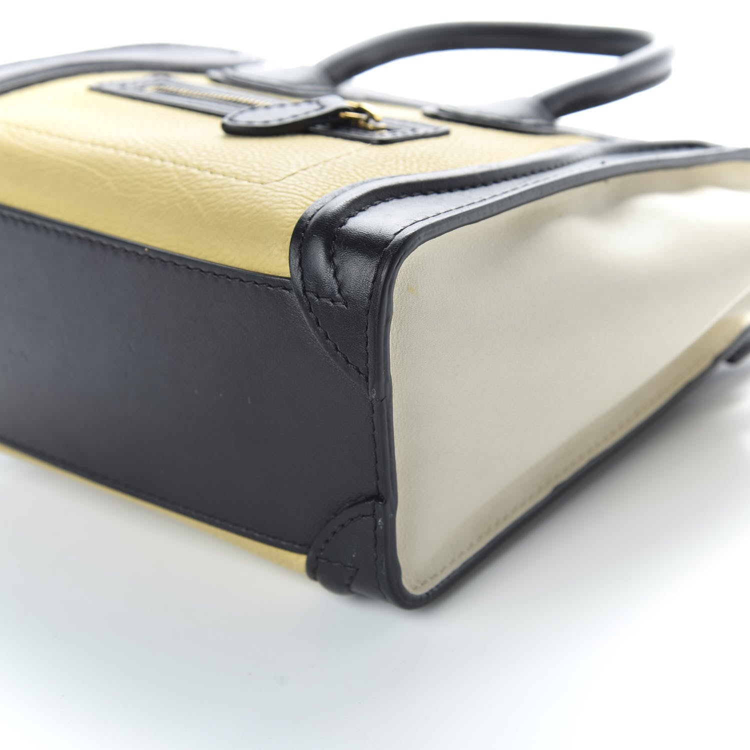 Celine Calfskin Nano Tri-Color Luggage Lemon 8 of 10