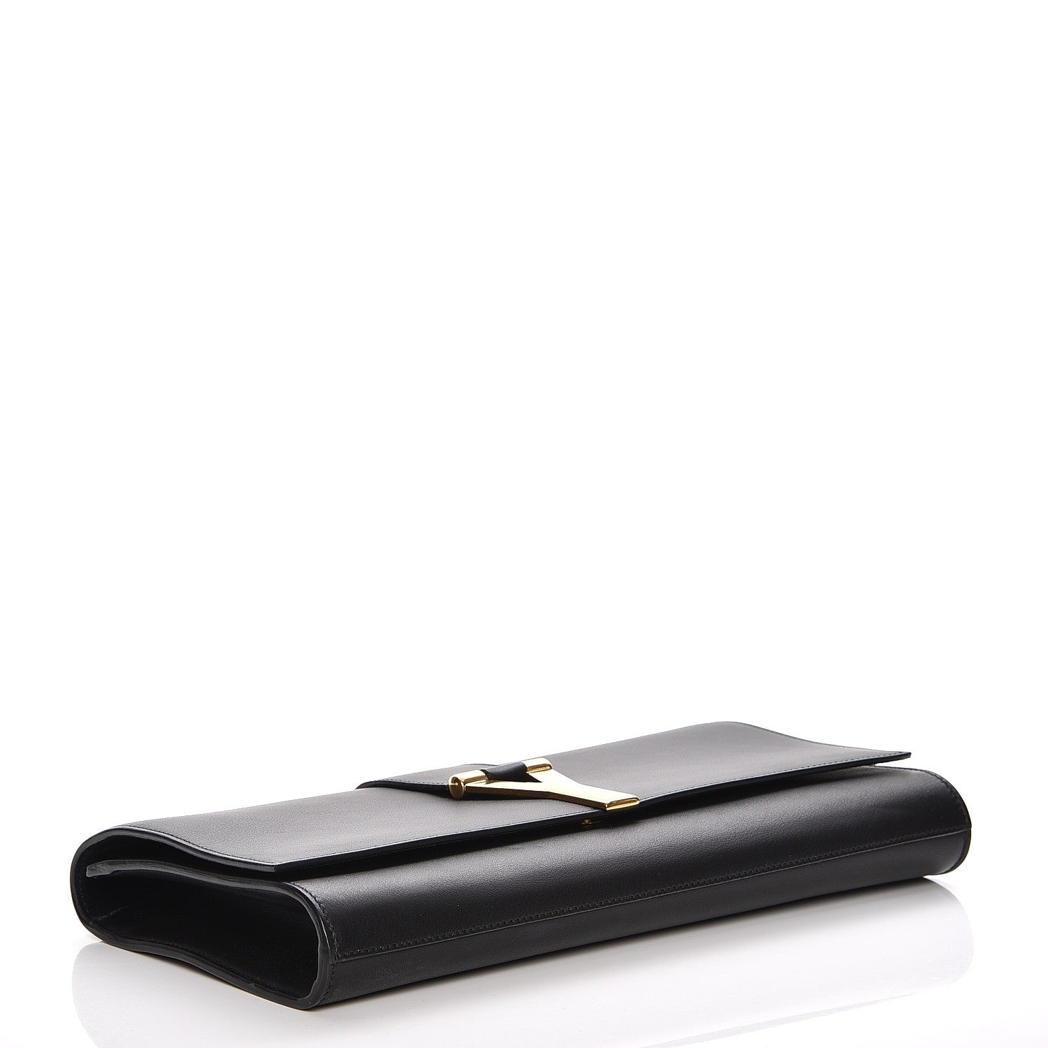 Saint Laurent Calfskin Classic Y Ligne Clutch Black 4 of 8
