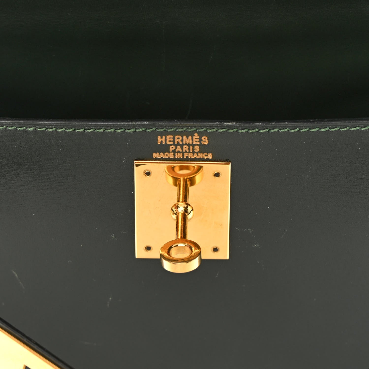 Hermes Box Kelly Sellier 28 Vert Fonce 6 of 25