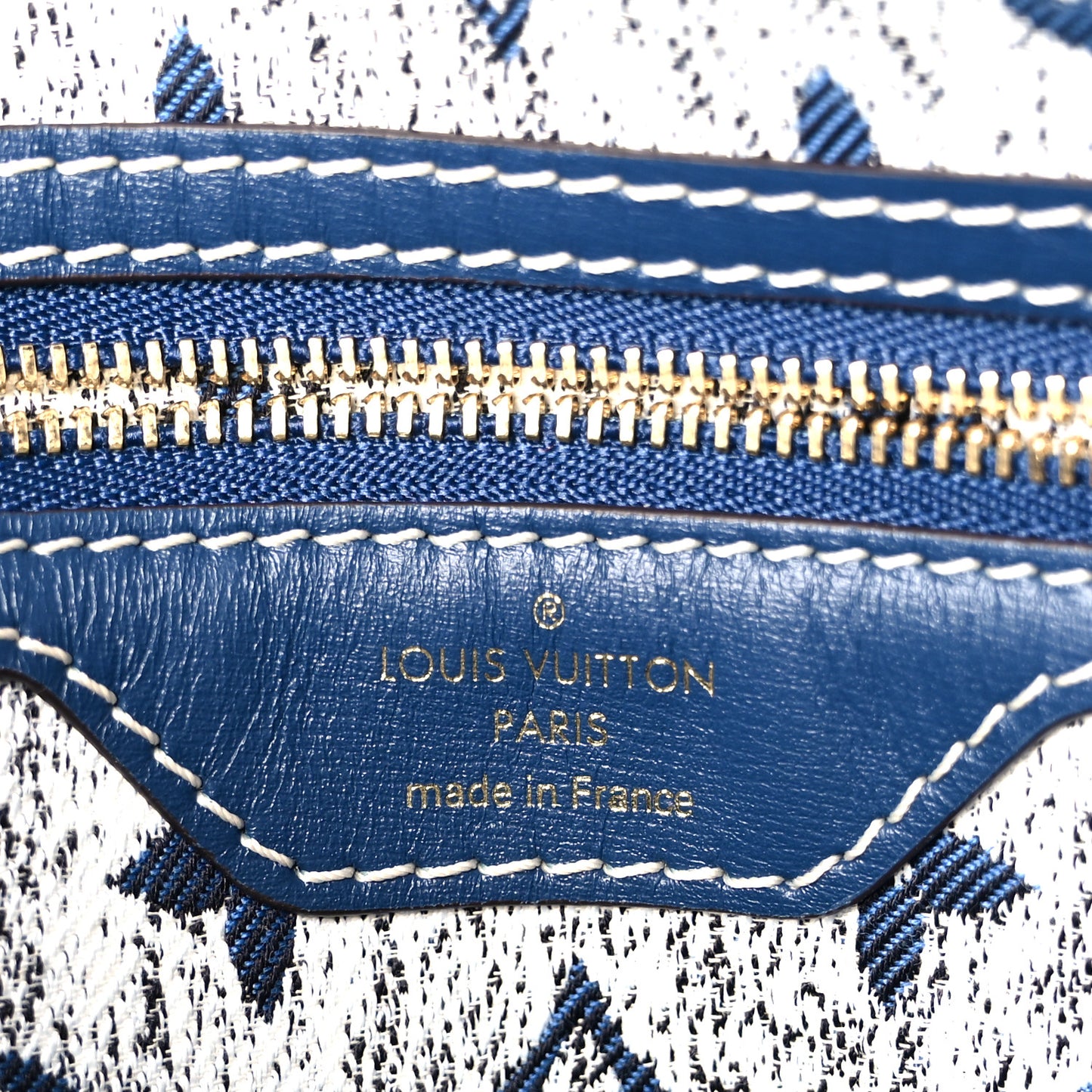 Monogram Jacquard Denim Speedy Bandouliere 25 Bleu