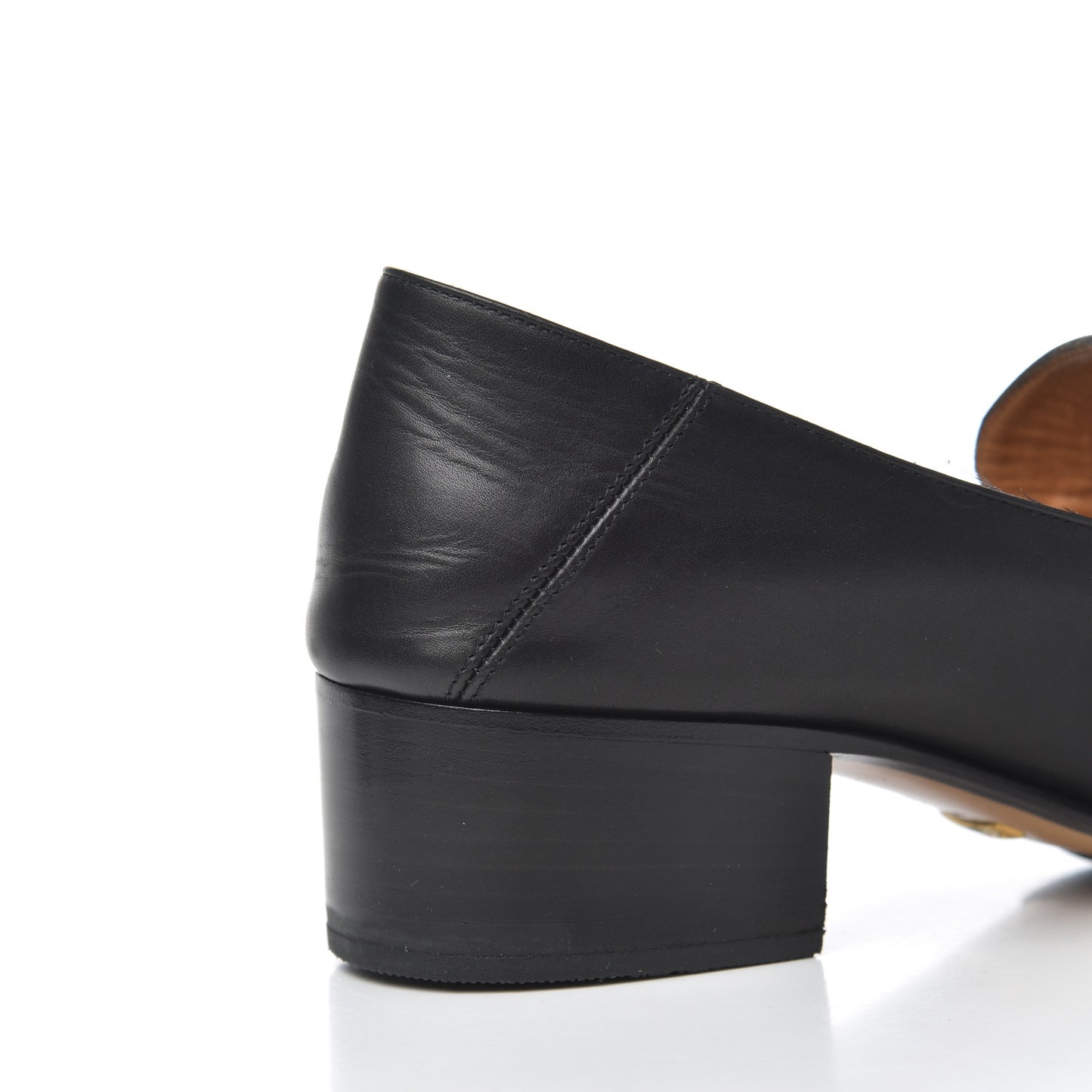 Calfskin Web Peyton Loafer Pumps 36.5 Black