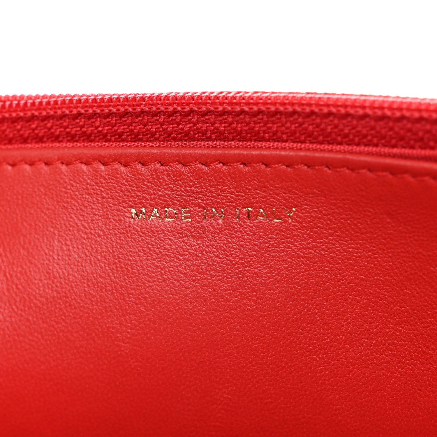 Chanel Lambskin Quilted Chain Around Wallet On Chain WOC Red 7 of 12