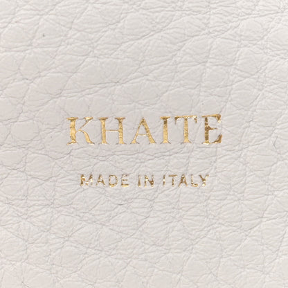 Khaite Pebbled Sport Calfskin Frida Tote Optic White 7 of 12