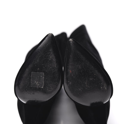 Saint Laurent Velvet Niki 105 Thigh High Boots 36.5 Black 6 of 8