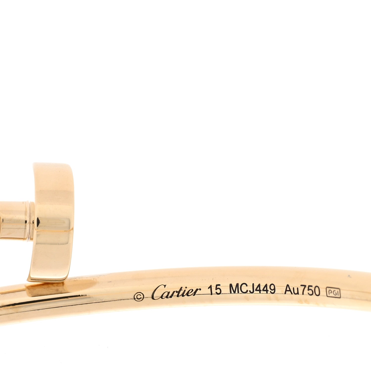 Cartier 18K Yellow Gold Small Juste Un Clou Bracelet 15 3 of 5