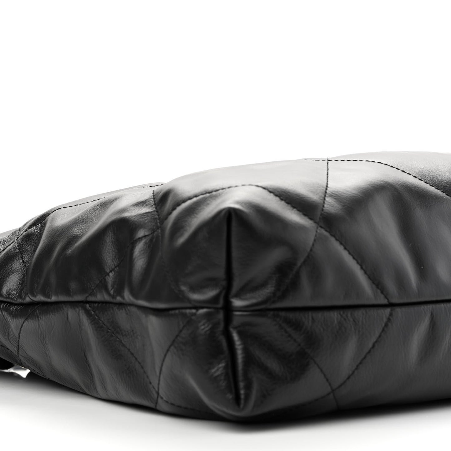 Calfskin Quilted Small Chanel 22 Black