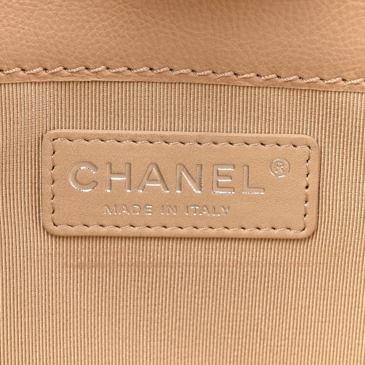Chanel Lambskin Boy Reverso Shopping Tote  Beige 6 of 14