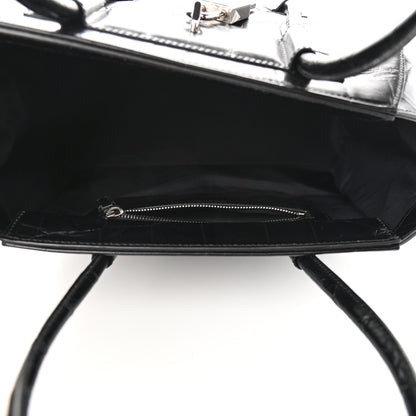 Givenchy Calfskin Crocodile Embossed Medium Lock Antigona Black 5 of 10