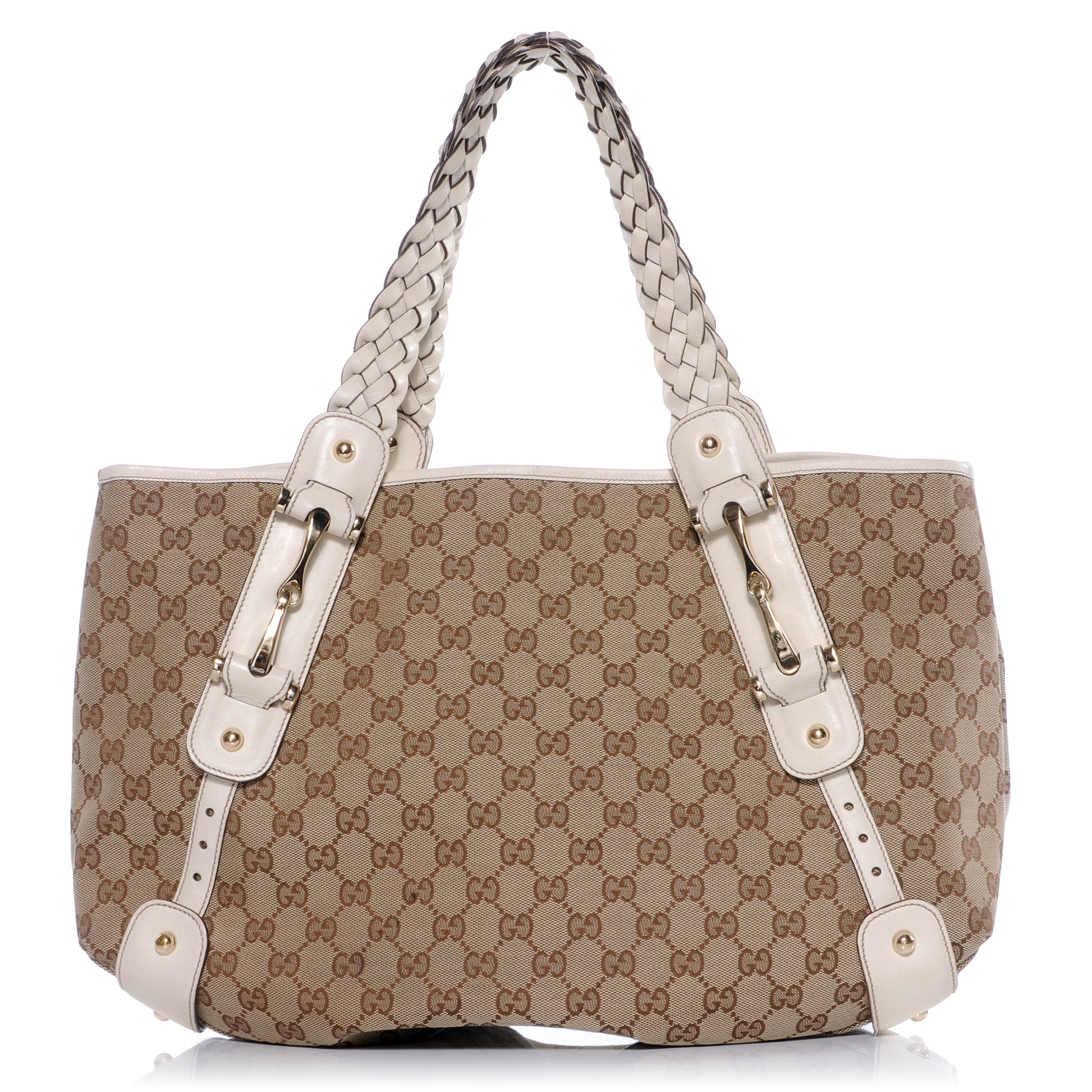 Gucci Monogram Pelham Medium Shoulder Bag White 1 of 8