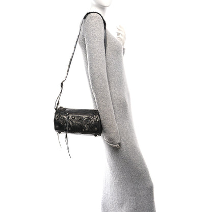 Balenciaga Agneau Arena Le Cagole Cylinder Bag Steel Grey 2 of 10