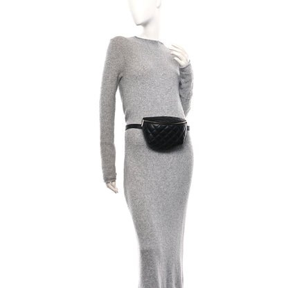 Chanel Calfskin Quilted Waist Belt Bag Black 2 of 10