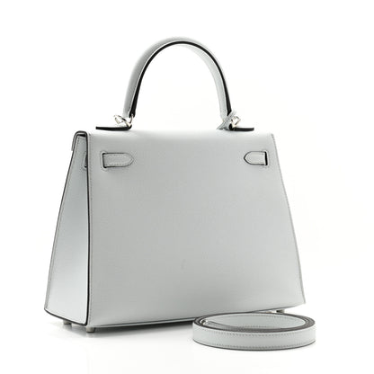 Hermes Epsom Kelly Sellier 25 Gris Platine 3 of 10