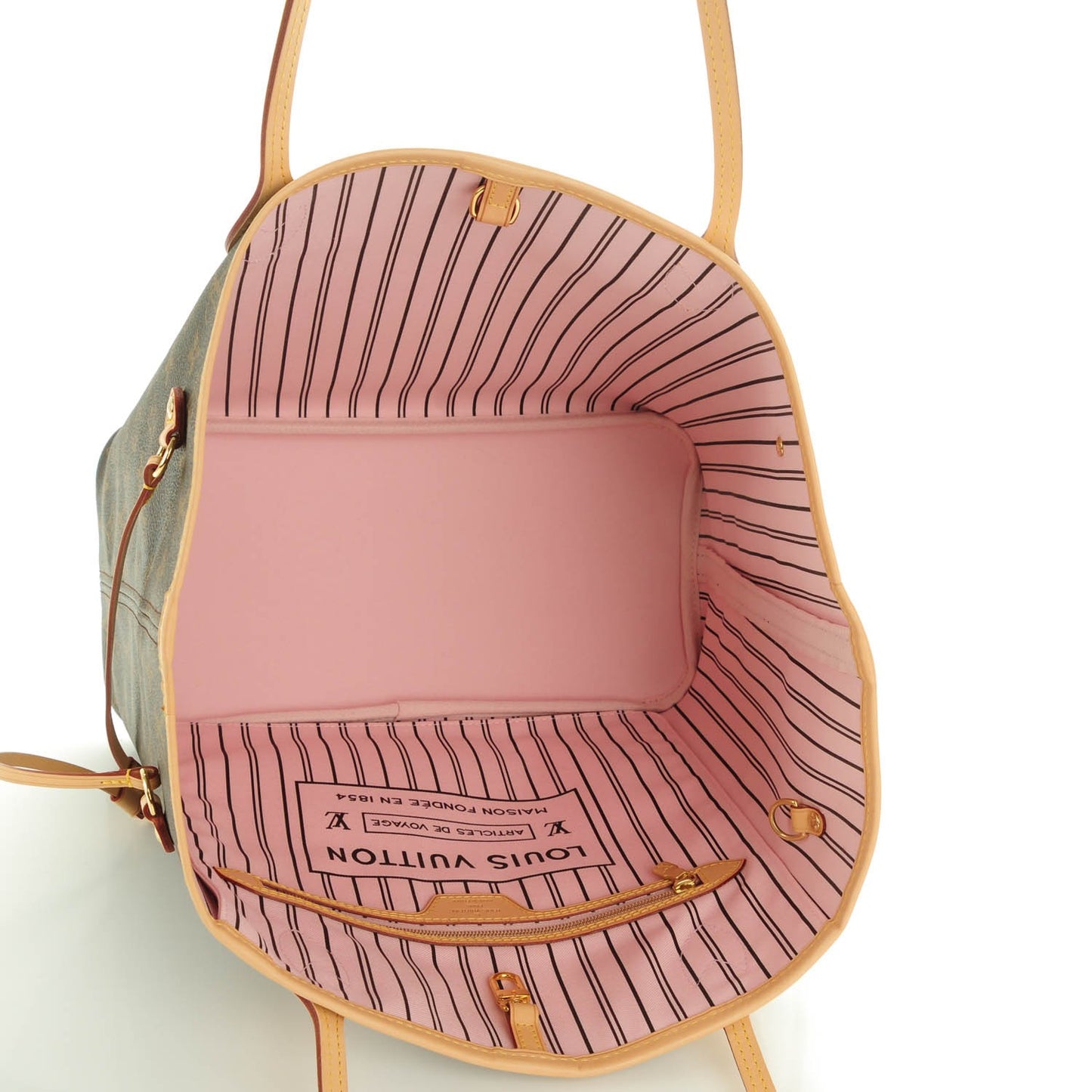 Monogram Neverfull MM Rose Ballerine