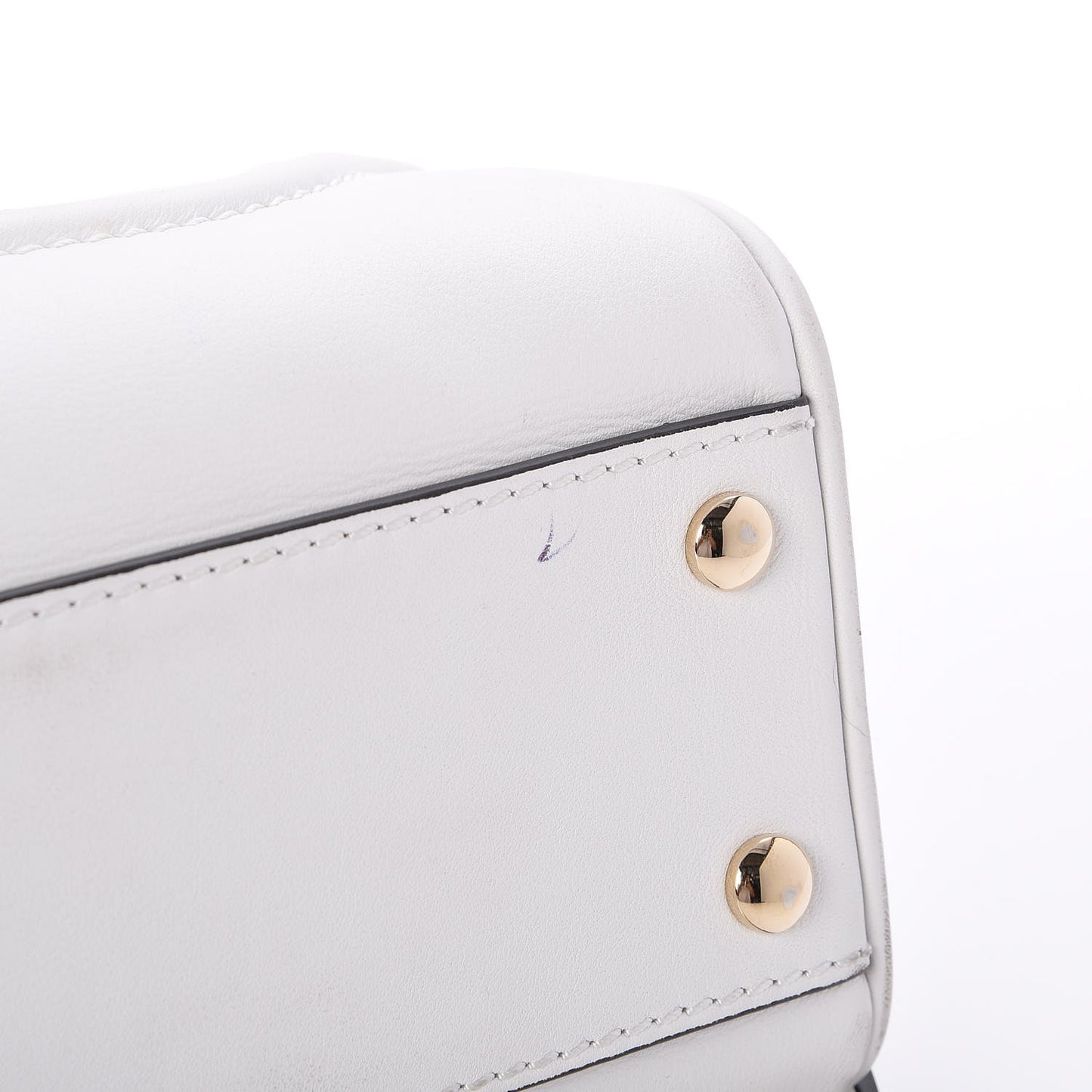 Calfskin Medium Palazzo Empire Bag White