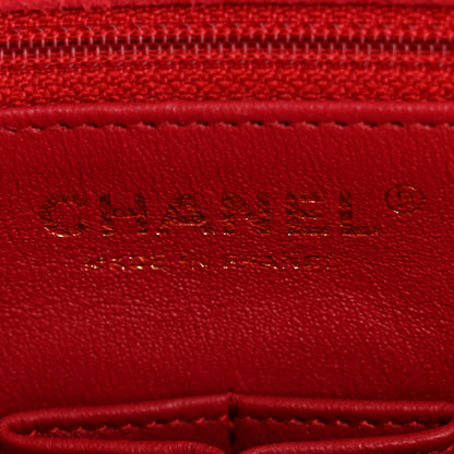 Chanel Suede Lambskin Scallop Quilted Mini Pagoda Flap Pink 6 of 15