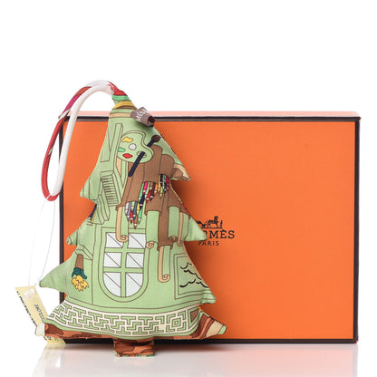 Hermes Silk Petit H Tree Ornament Charm 5 of 5