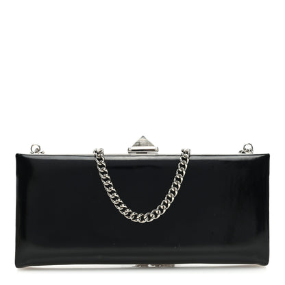Christian Louboutin Patent Crystal Clutch Black 1 of 9