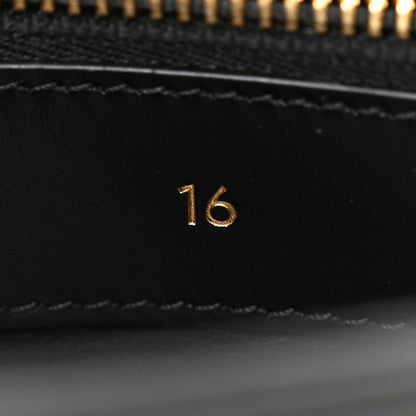 Celine Satinated Calfskin Mini 16 Top Handle Bag Black 8 of 11
