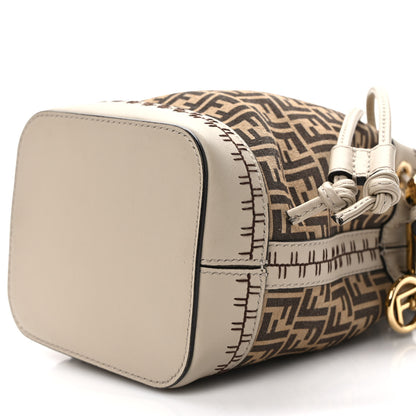 Fendi Suede Vitello Grace F is Fendi Micro FF Mini Mon Tresor Bucket Bag Nude Spring Maya 9 of 9