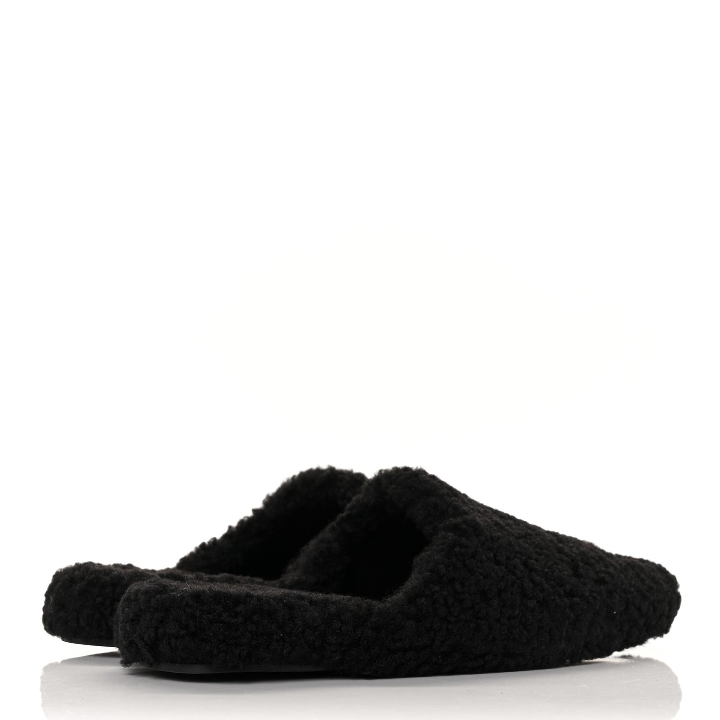 Faux Shearling Cosy BB Mules 38.5 Black