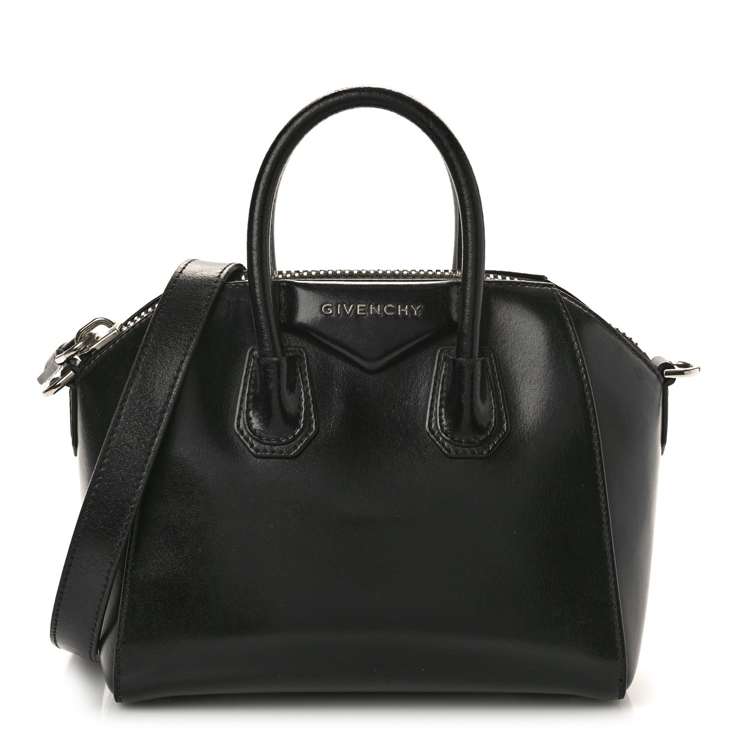 Givenchy Shiny Lord Calfskin Small Antigona Black 1 of 12