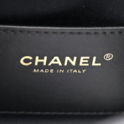 Chanel Washed Denim Quilted Mini Chanel 25 Handbag Black 6 of 10