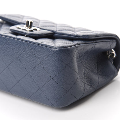 Chanel Caviar Quilted Mini Square Flap Dark Blue 7 of 11