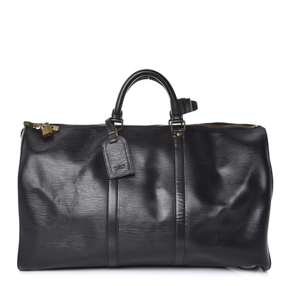 Louis Vuitton Epi Keepall 50 Black 1 of 6