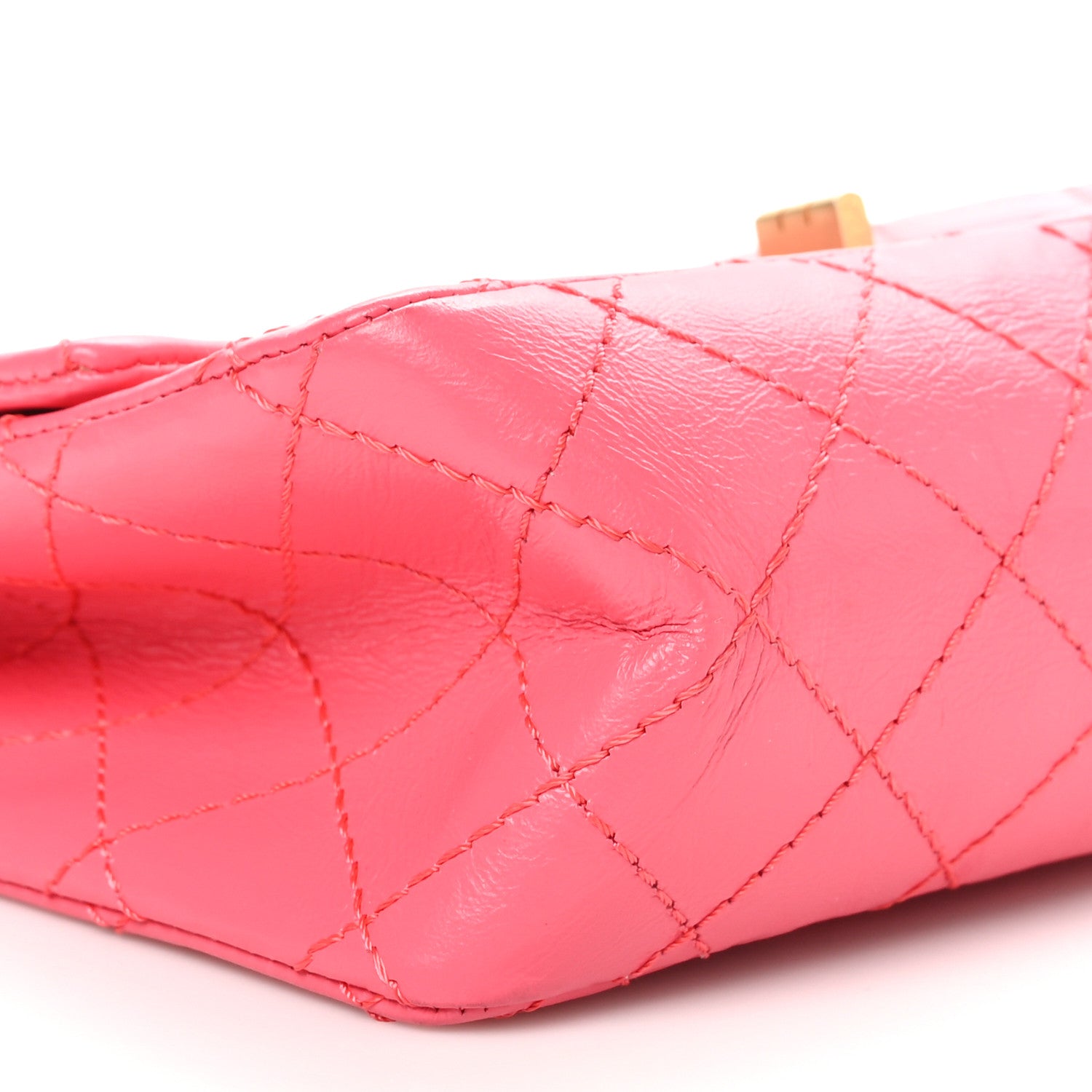 Chanel Aged Calfskin Quilted 2.55 Reissue Mini Flap Pink 9 of 10
