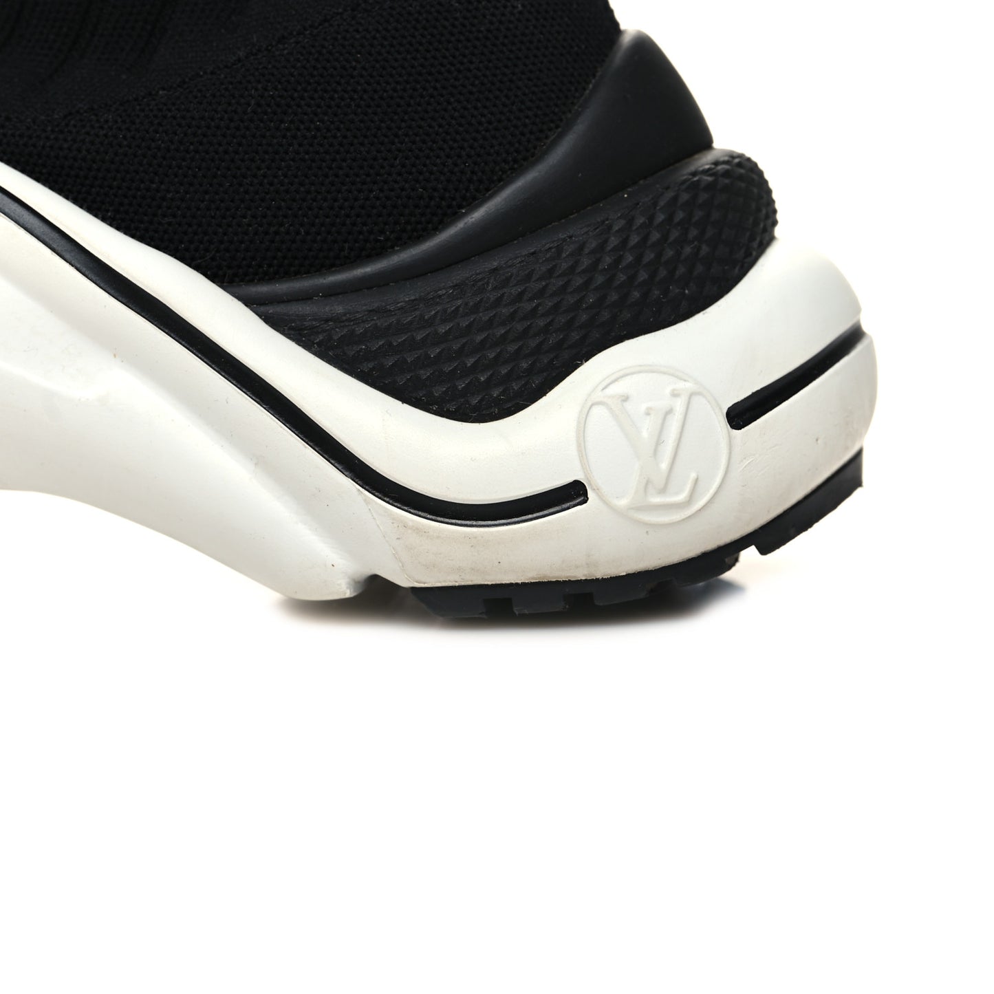 Stretch Textile LV Archlight Sneaker Boots 37 Black Blue