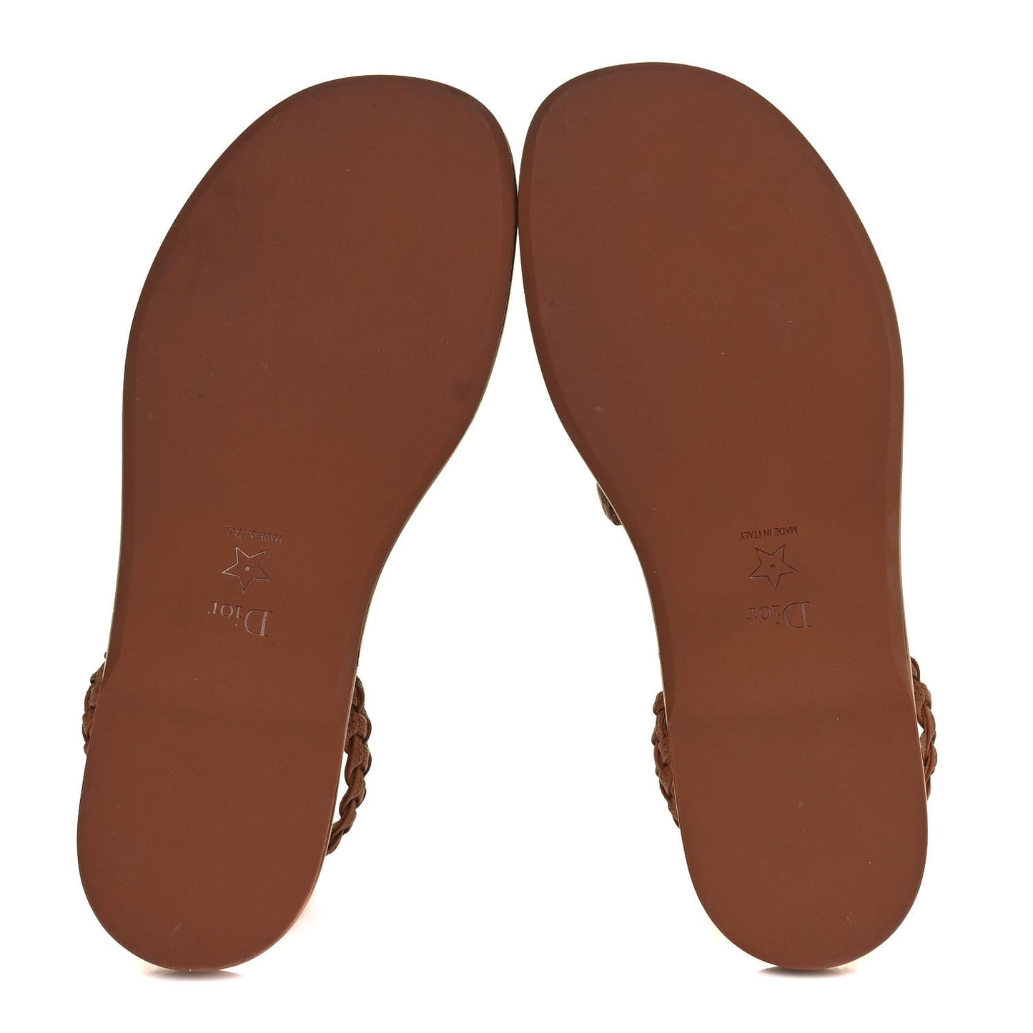 Calfskin Egee Sandals 37.5 Golden Saddle