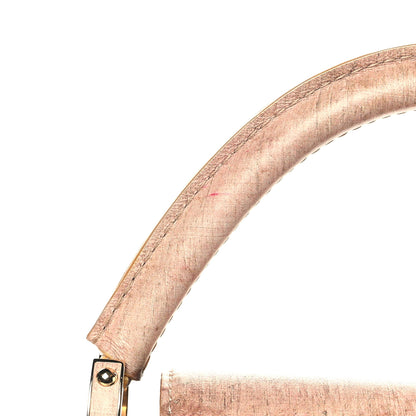 Louis Vuitton X BILLIE ZANGEWA Calfskin Printed Embroidered Capucines Artypucines MM Beige Beige 15 of 15