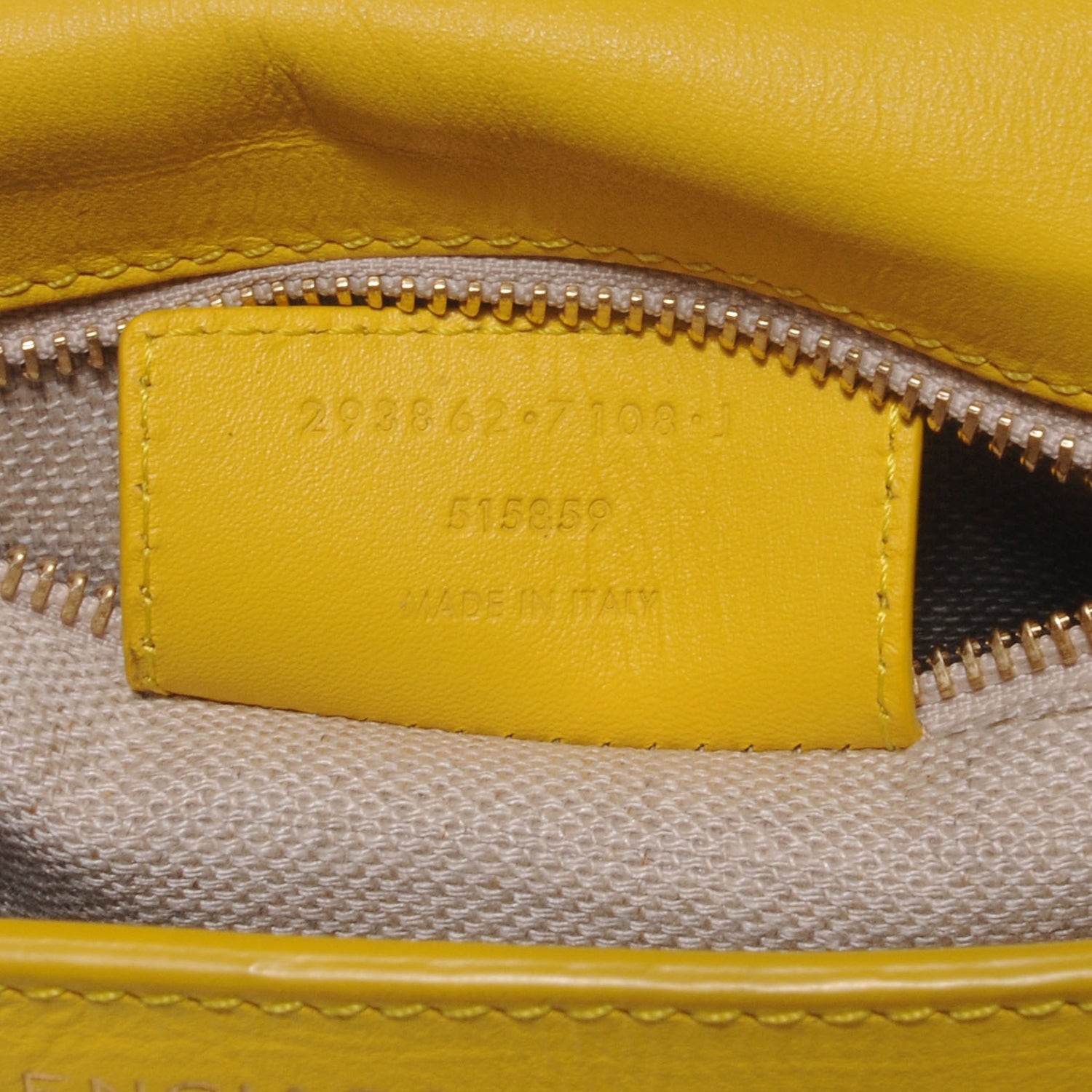 Balenciaga Agneau Padlock All Day Yellow 8 of 9