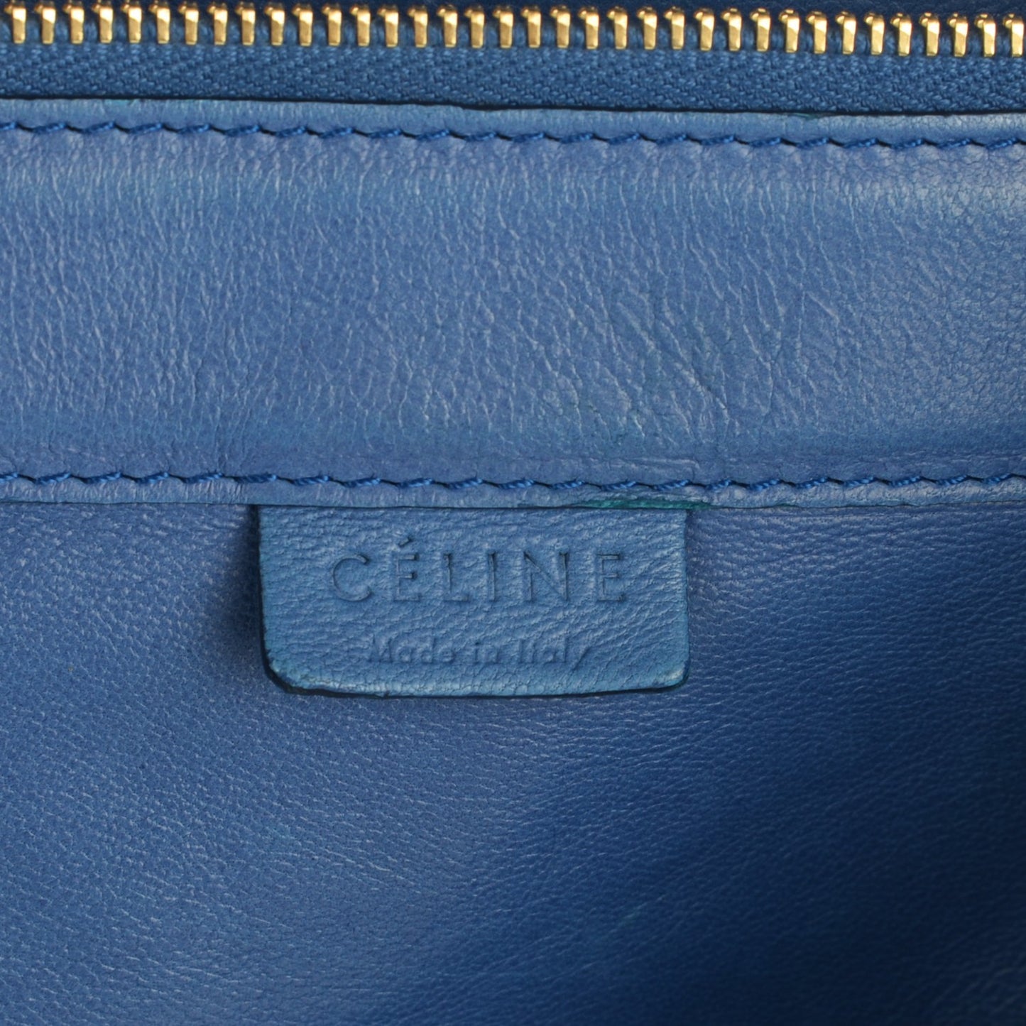 Lambskin Vertical Bi-Cabas Blue