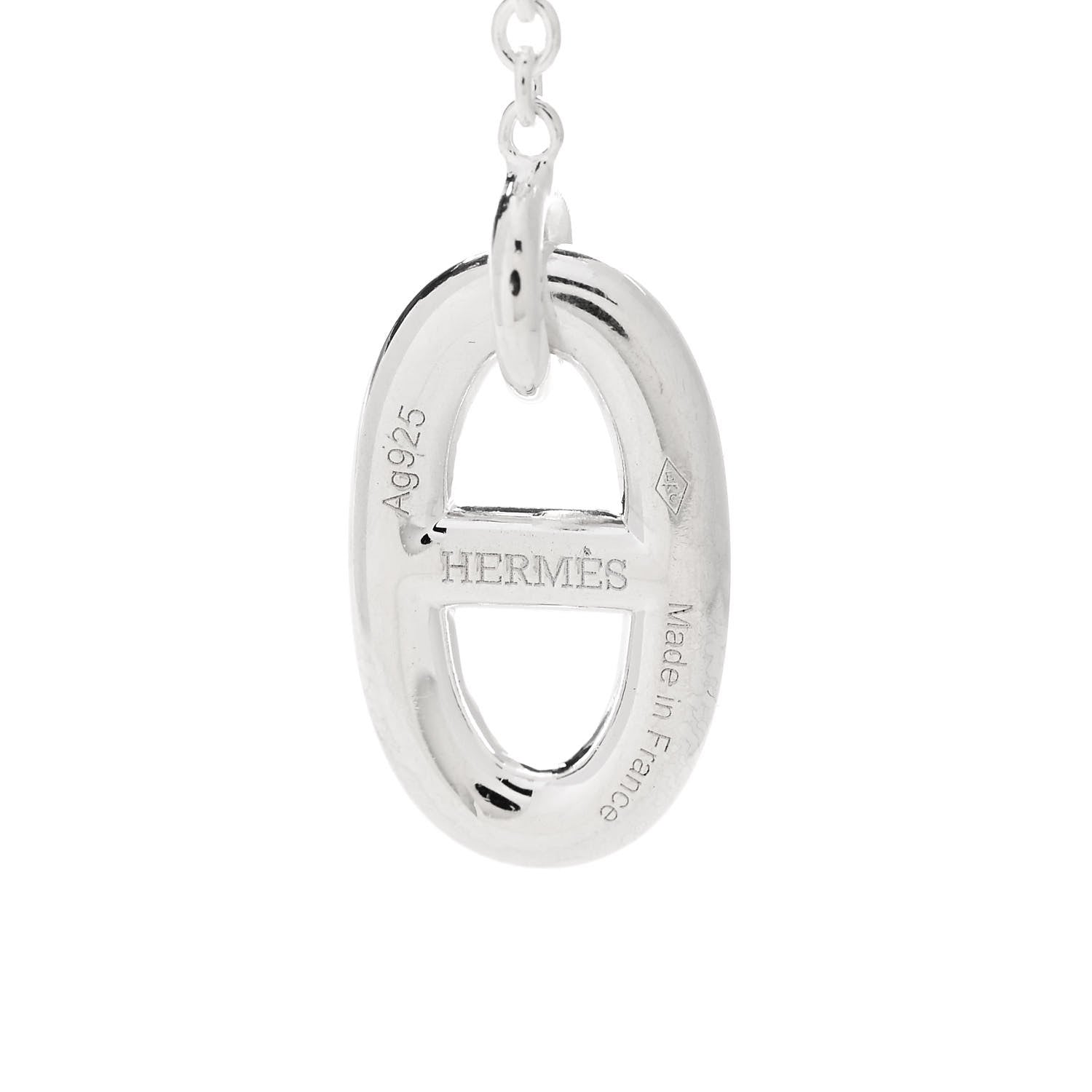 Hermes Sterling Silver Farandole Drop Earrings 4 of 5