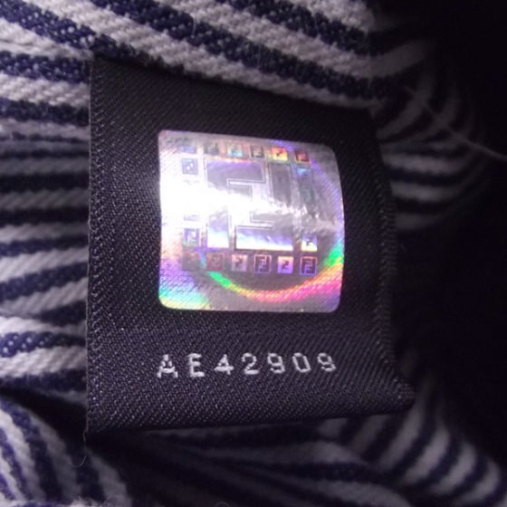 Denim Fur Striped Spy Blue