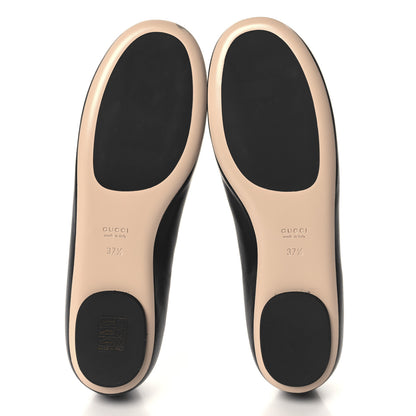 Gucci Malaga Kid Jarret Ballet Flats 37.5 Black White 6 of 9