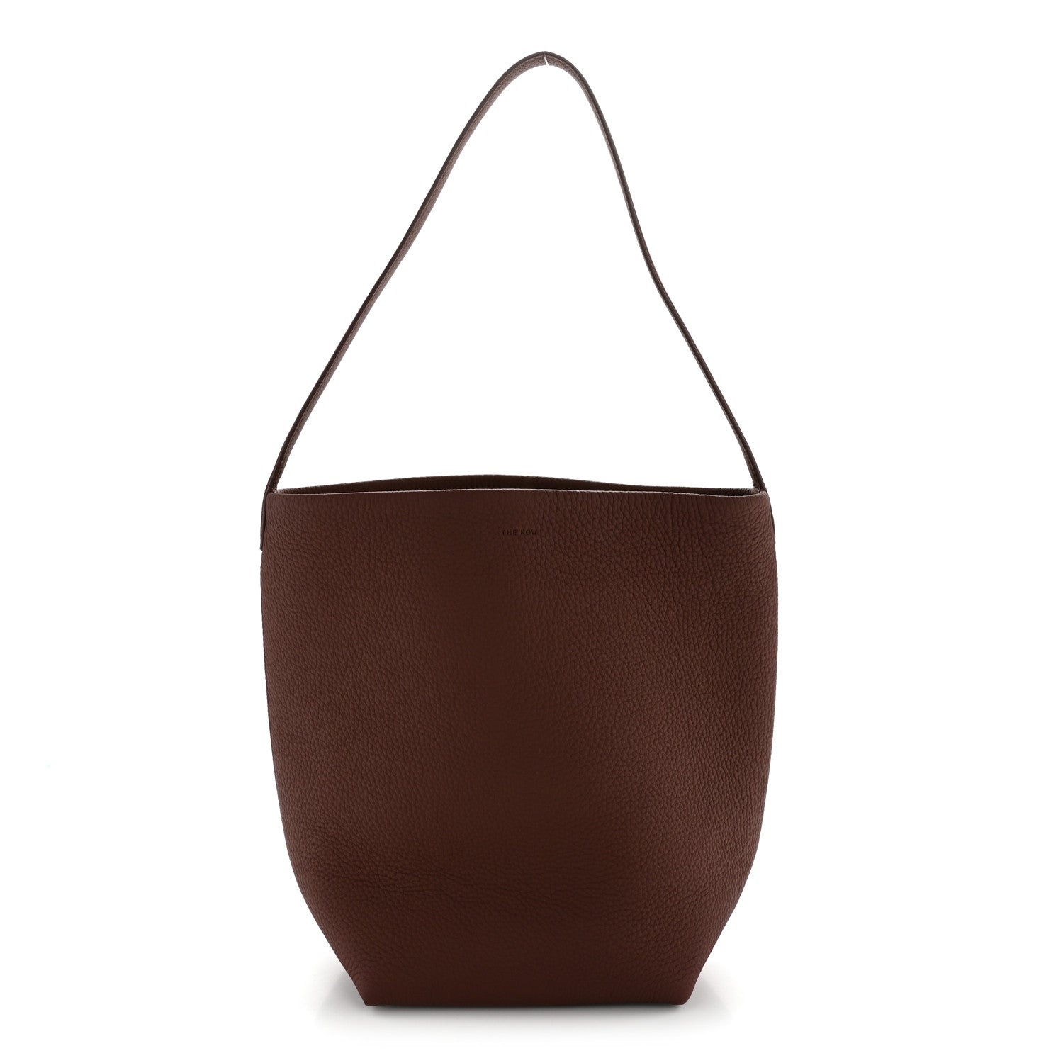 The Row Grained Calfskin Medium N/S Park Tote Cognac 1 of 9