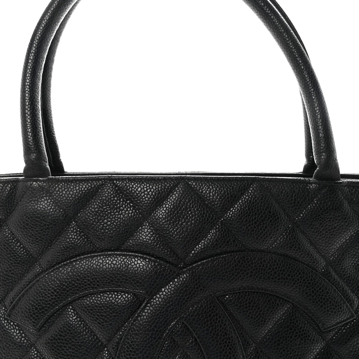 Chanel Caviar Quilted Medallion Tote Black 7 of 13