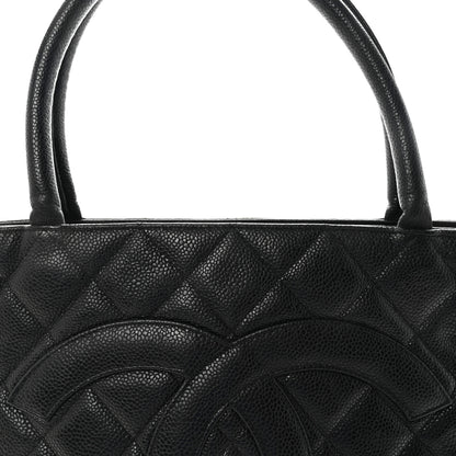 Chanel Caviar Quilted Medallion Tote Black 7 of 13
