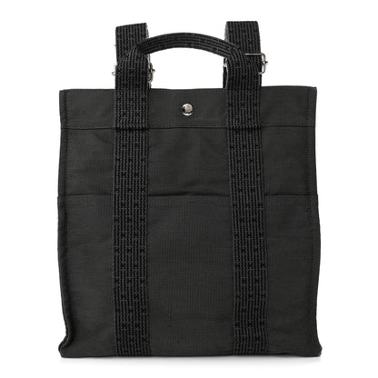 Hermes Canvas Herline Backpack Grey 1 of 10