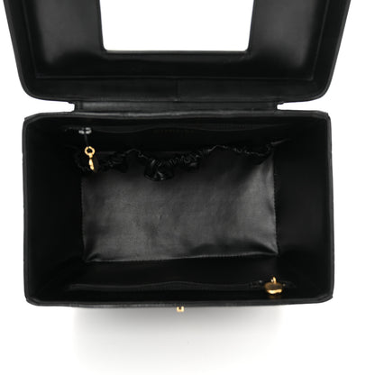 Chanel Calfskin Stitch Vanity Case Black 5 of 15