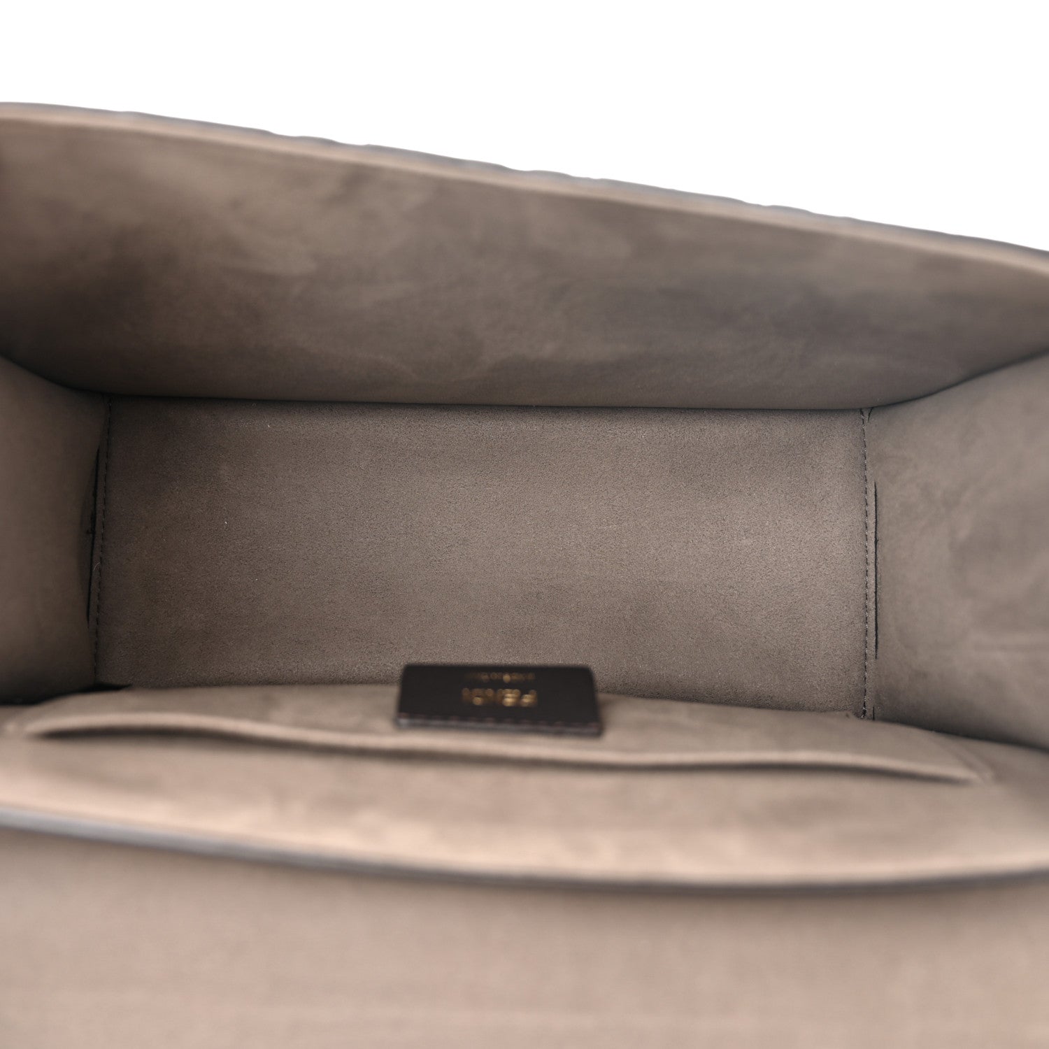 Fendi Vitello Century F is Fendi Bi-Color FF 1974 Embossed Kan I Shoulder Bag Maya Black 4 of 9