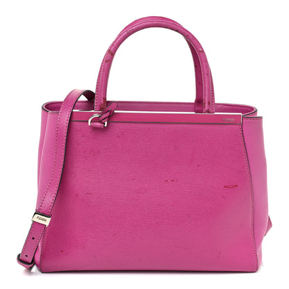 Fendi Vitello Elite Petite 2Jours Tote Magenta 1 of 23
