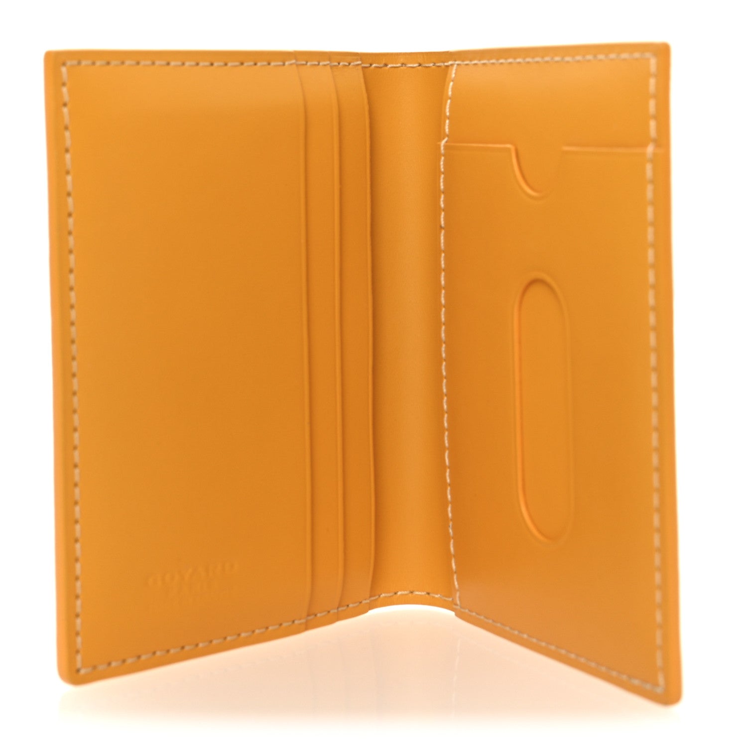 Goyard Goyardine Saint Marc Folding Card Case Yellow 5 of 7